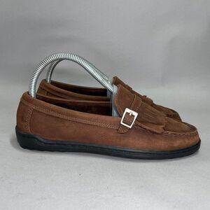 Keds Shoes Women's Size 7.5 Brown leather Tassel Buckle Slip On Casual Loafers